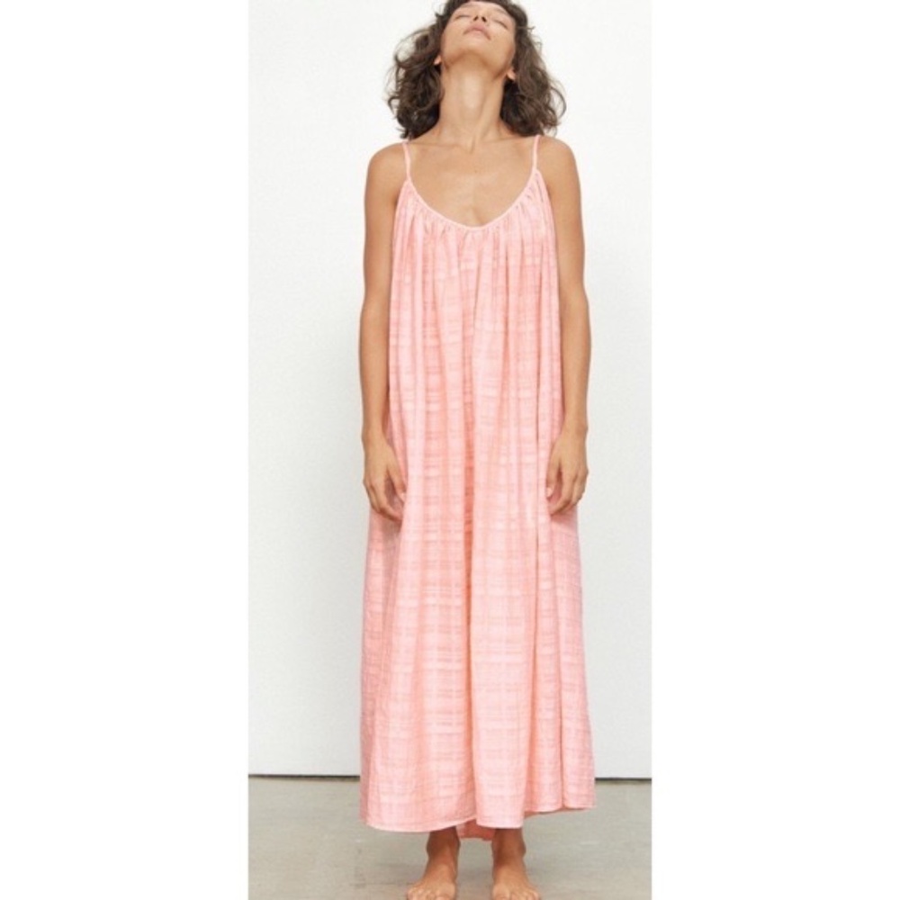 NWOT Mara Hoffman Swim Fiona pale pink maxi dress